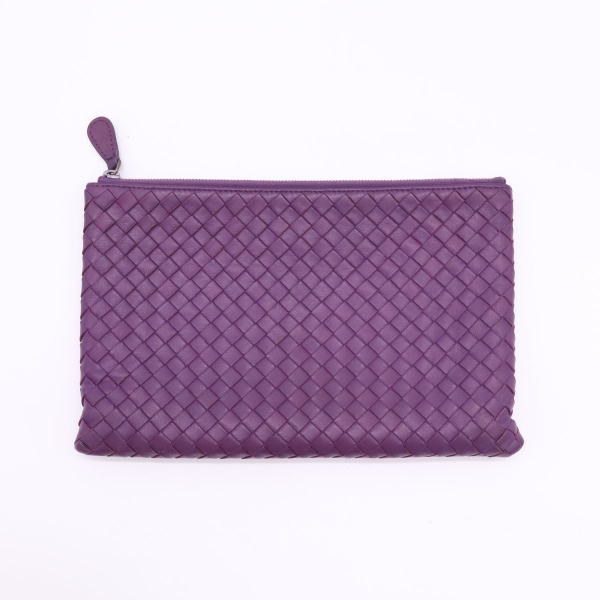 Bottega Veneta Large Nappa Intrecciato Flat Zip Biletto Pouch W23337