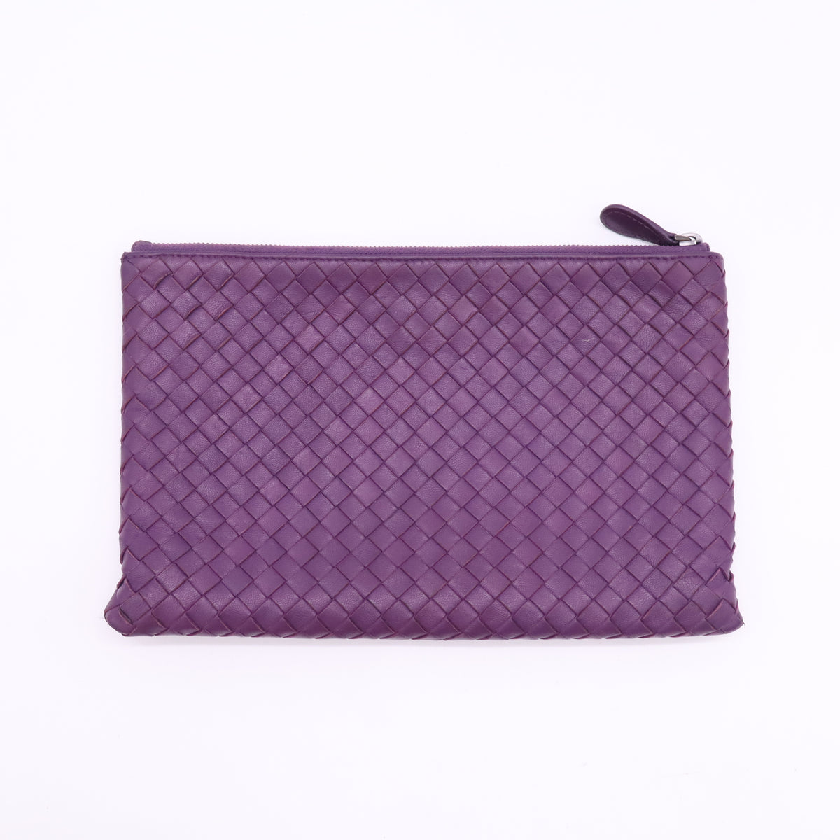 Bottega Veneta Large Nappa Intrecciato Flat Zip Biletto Pouch W23337