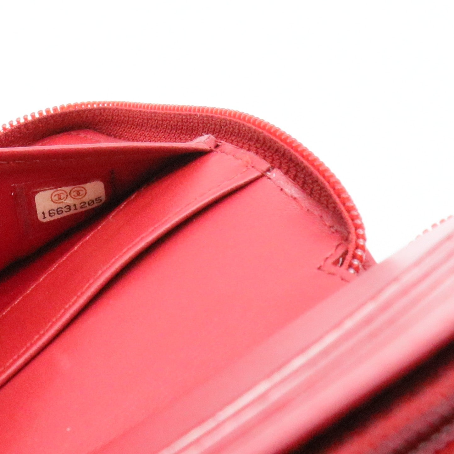 Zip Around Wallet Camellia Lambskin Small