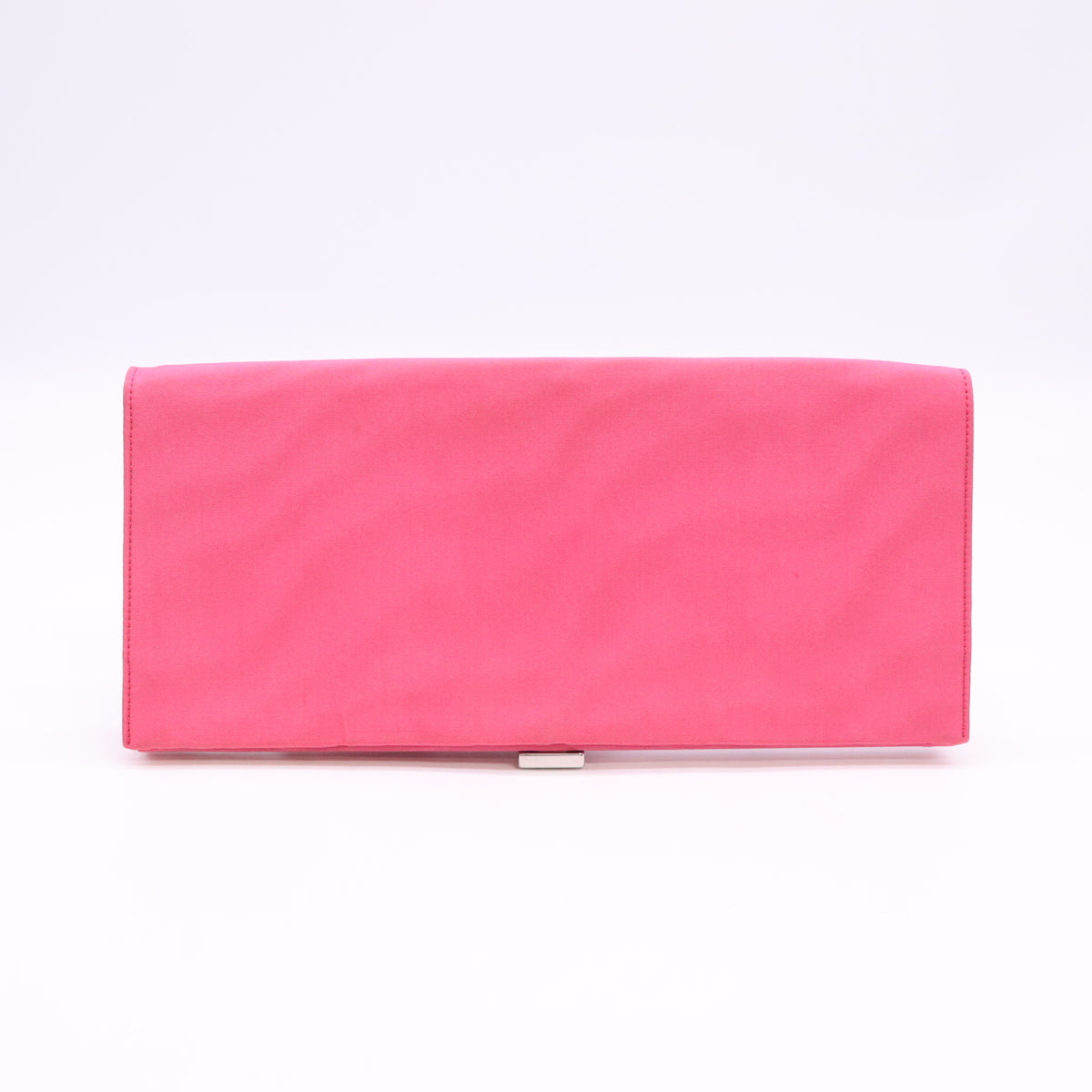 Roger Vivier Pilgrim Strass Buckle Satin Clutch Bag W23405