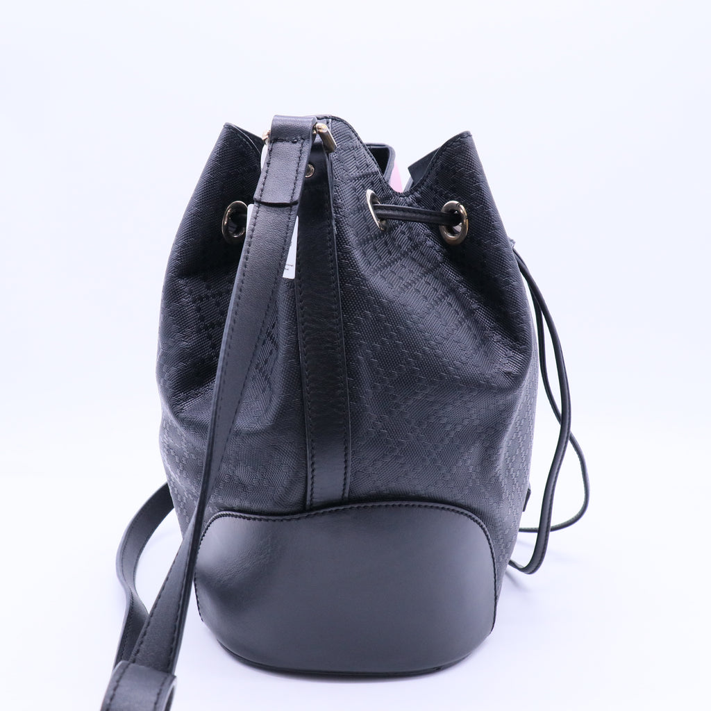 Gucci Bright Bucket Bag Diamante Leather Large Twins LDJ2473
