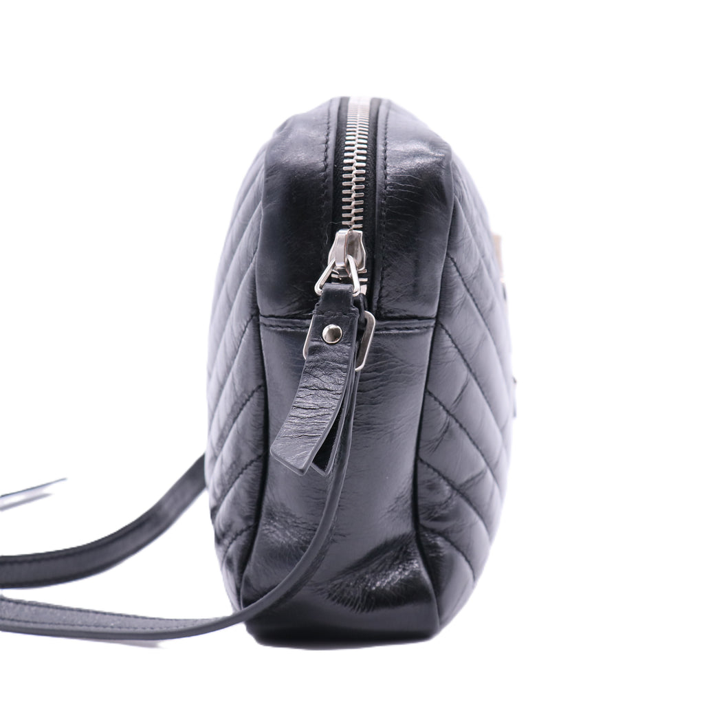 Lou Camera Bag Matelasse Chevron Leather Small