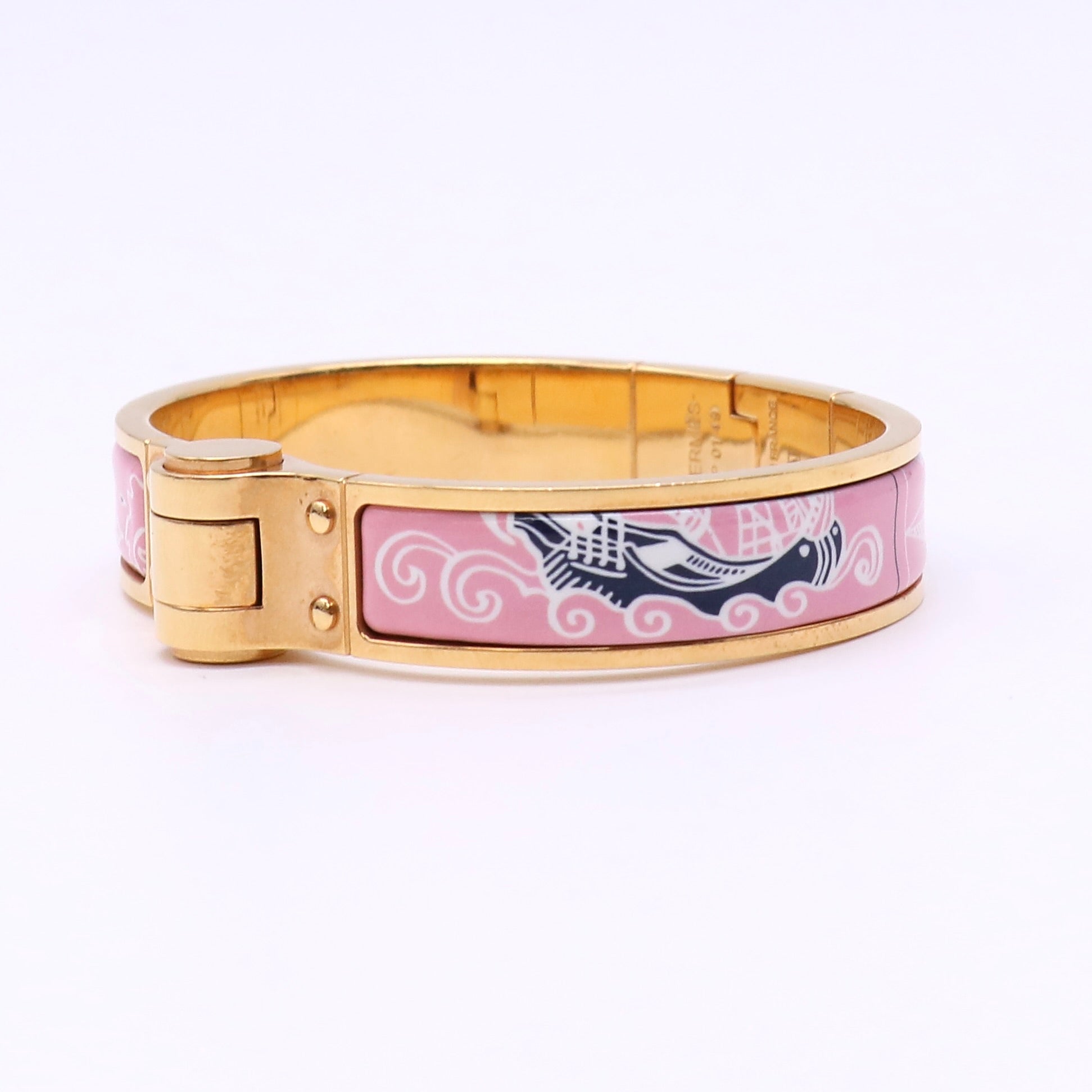 Hermes Grand Apparat hinged bangle Twins LDJ4707