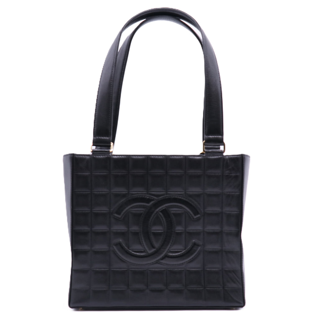Chocolate Bar CC Tote Quilted Leather Small