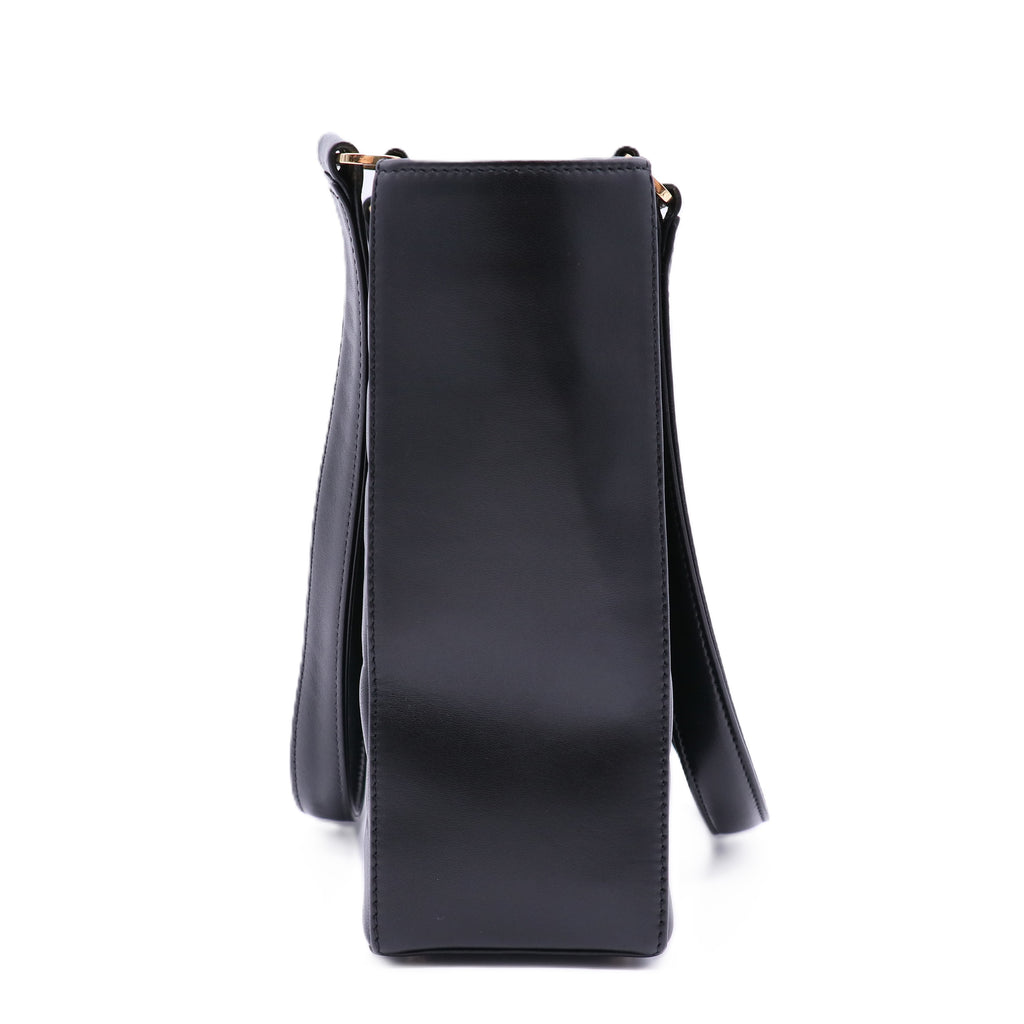 Chocolate Bar CC Tote Quilted Leather Small