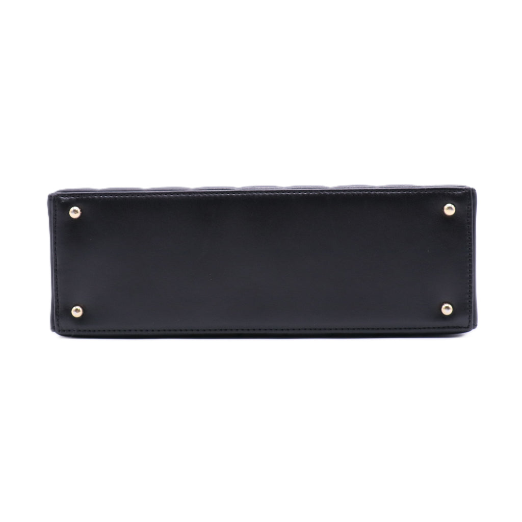 Chocolate Bar CC Tote Quilted Leather Small