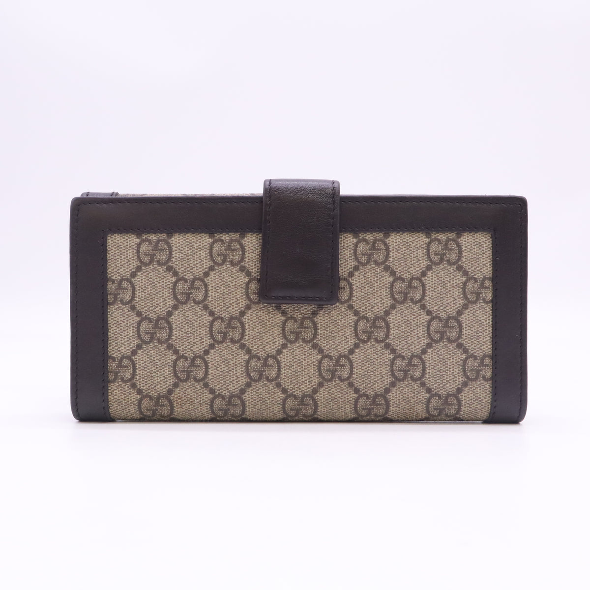 Gucci GG Canvas Script Logo Continental Wallet W23342