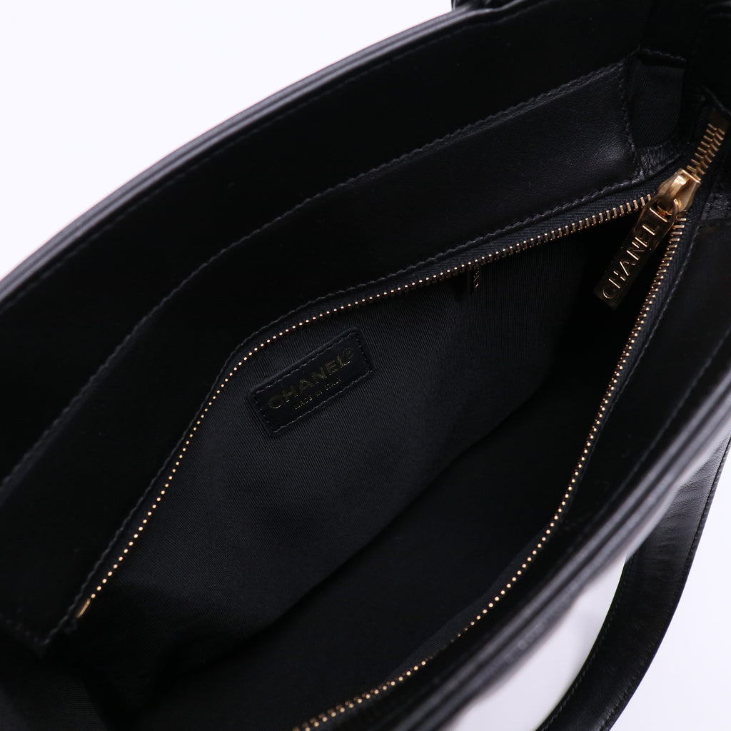 Chocolate Bar CC Tote Quilted Leather Small