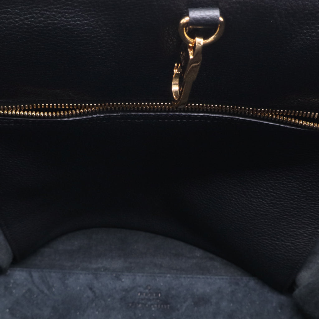 Logo Tote Embossed Leather Large Twins LDJ2490