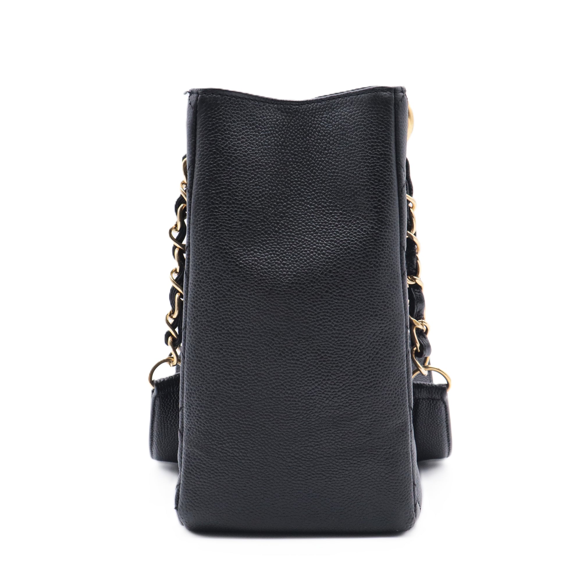 Caviar Quilted Grand Shopping Tote GST Black