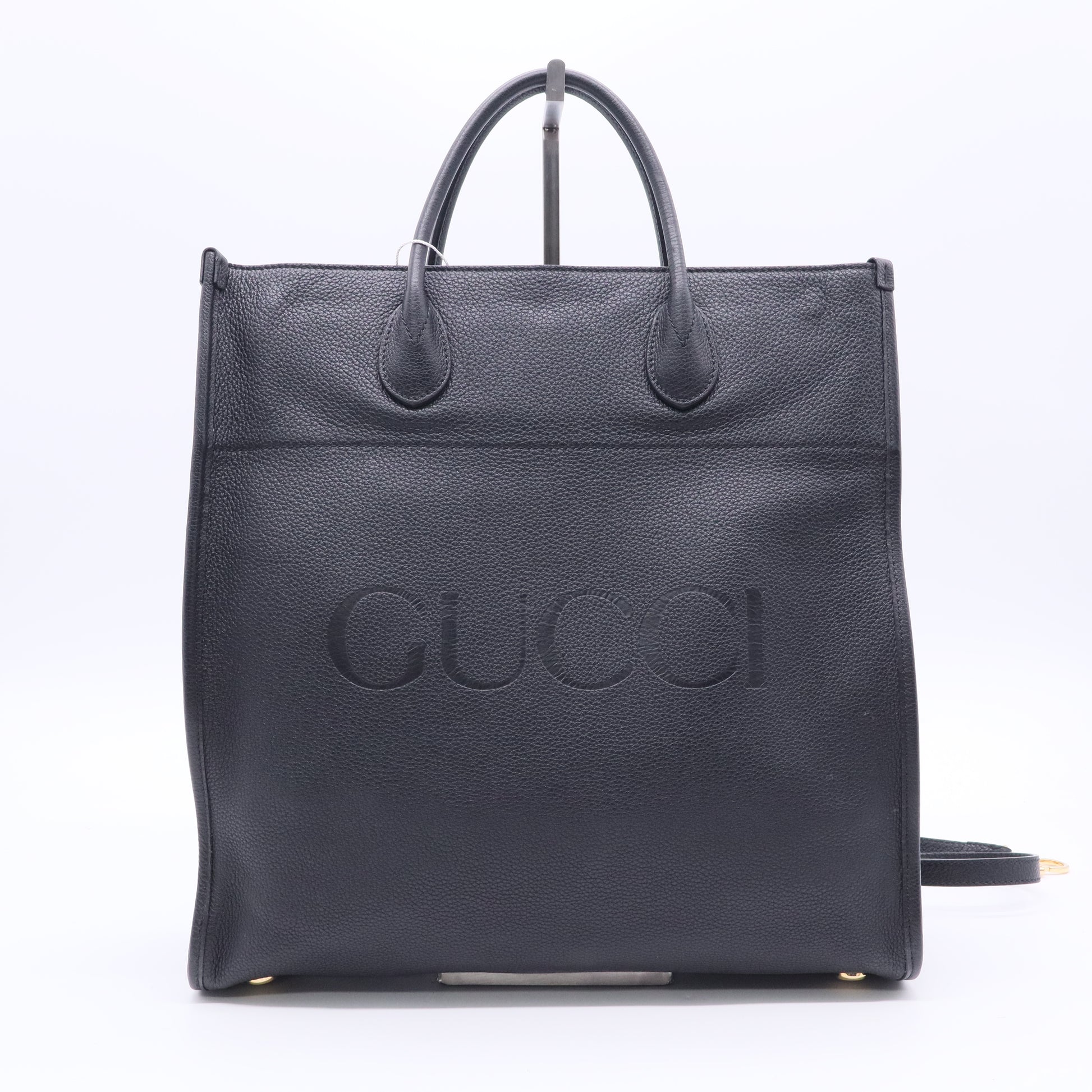 Logo Tote Embossed Leather Large Twins LDJ2490