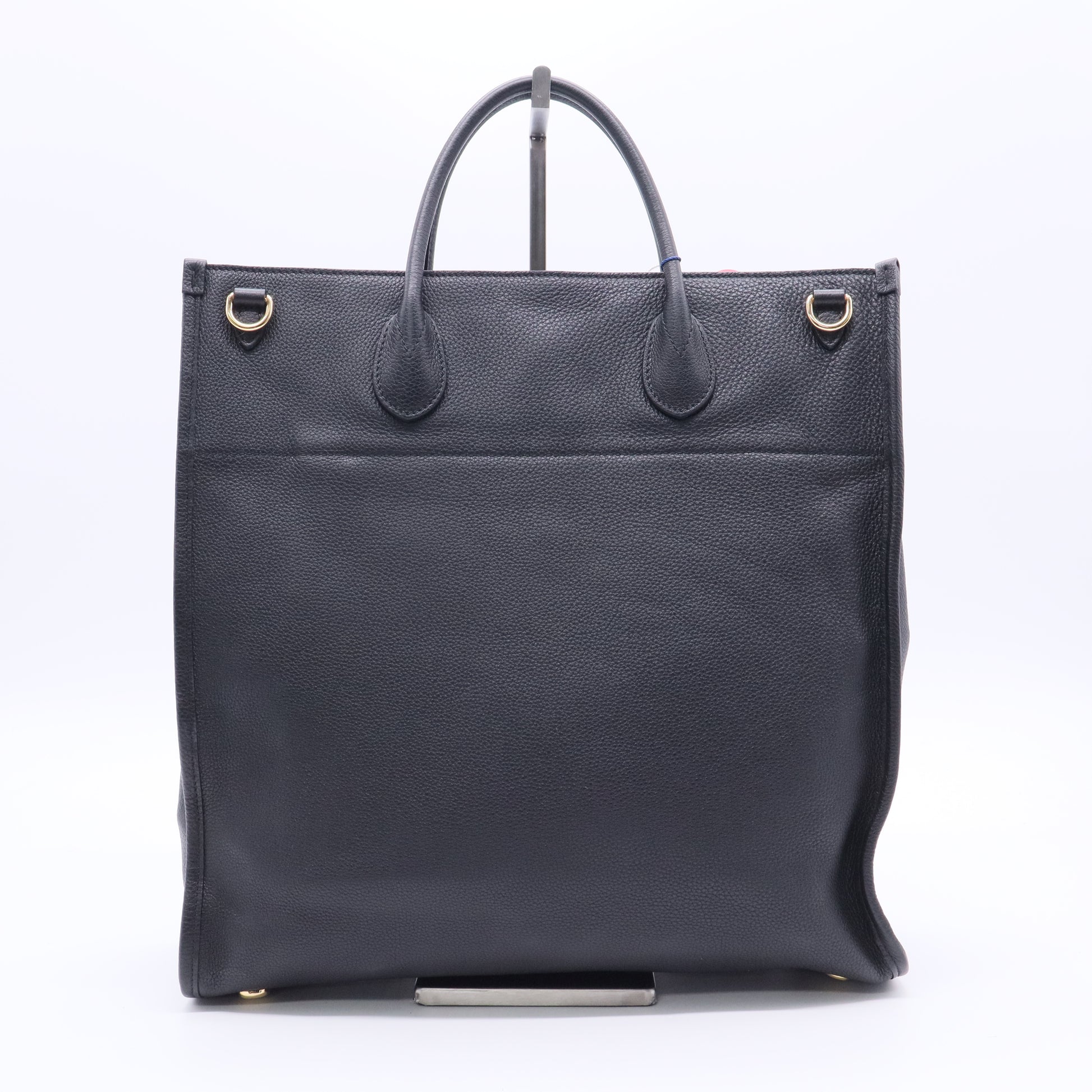 Logo Tote Embossed Leather Large Twins LDJ2490