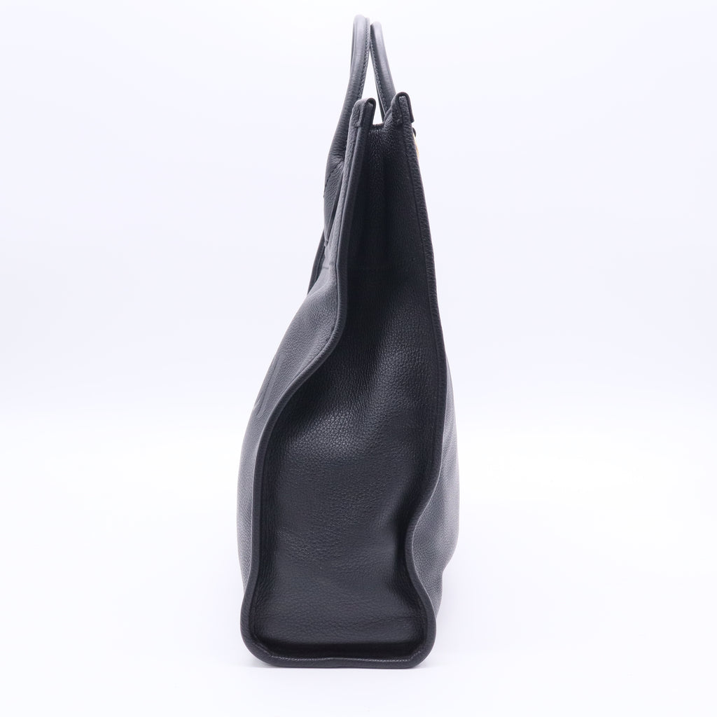 Logo Tote Embossed Leather Large Twins LDJ2490