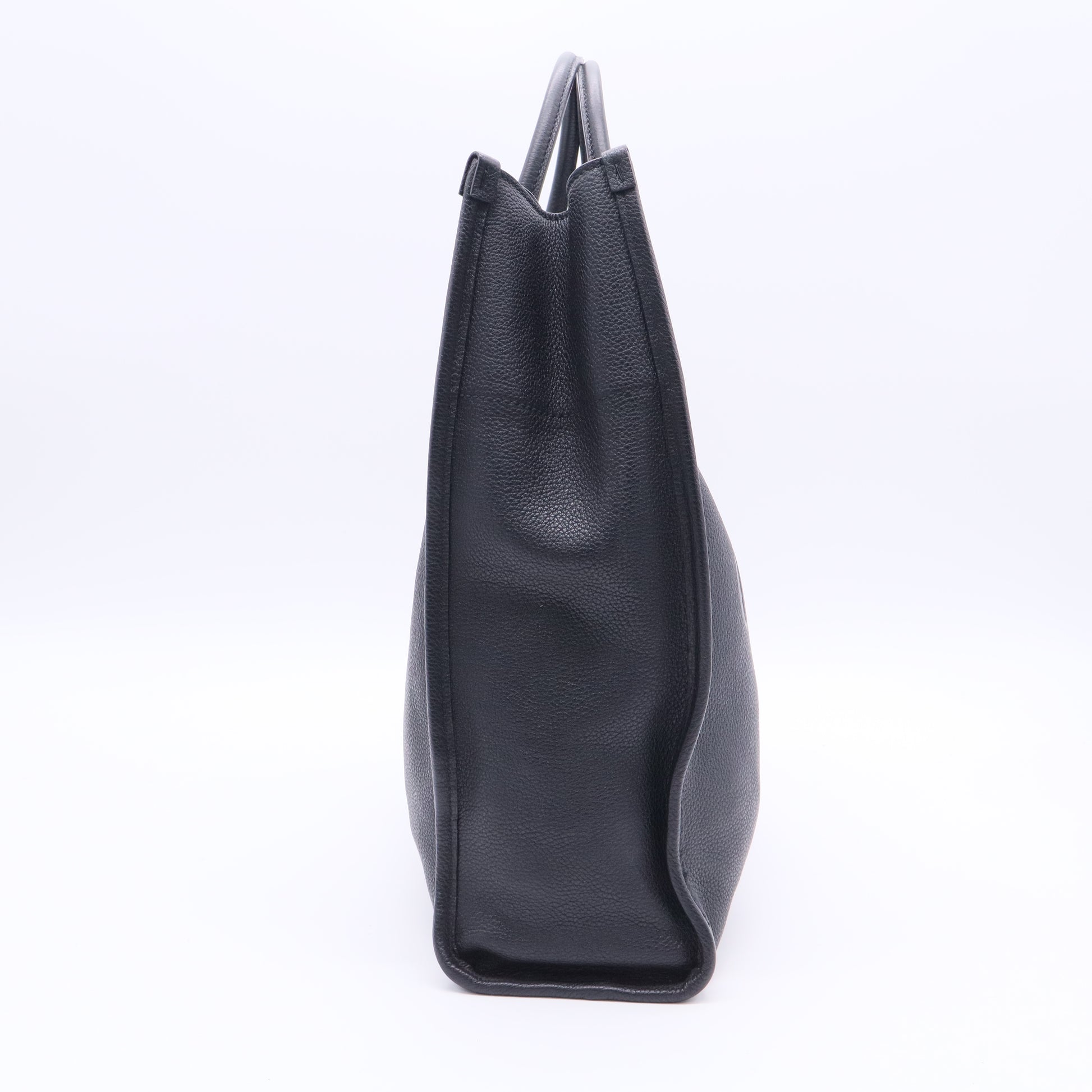 Logo Tote Embossed Leather Large Twins LDJ2490
