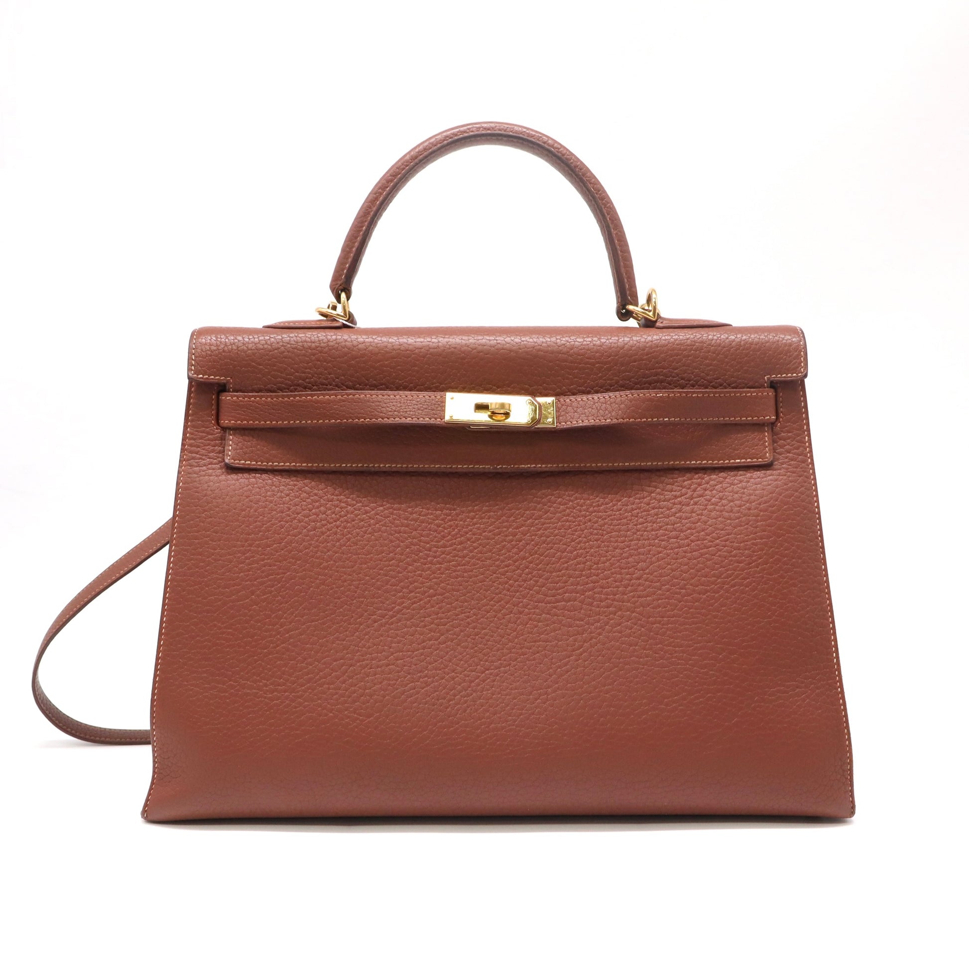 Hermes Togo Kelly Retourne 32 Gold twins LDJ4791