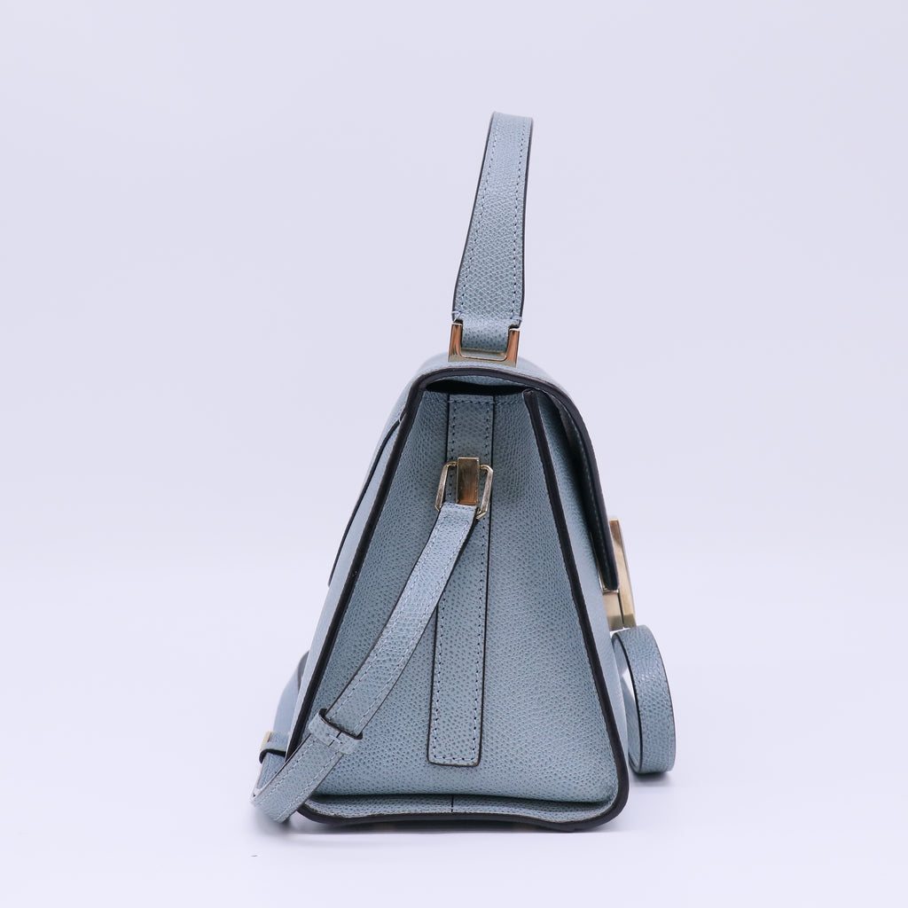 Valextra Iside bag in a blue leather