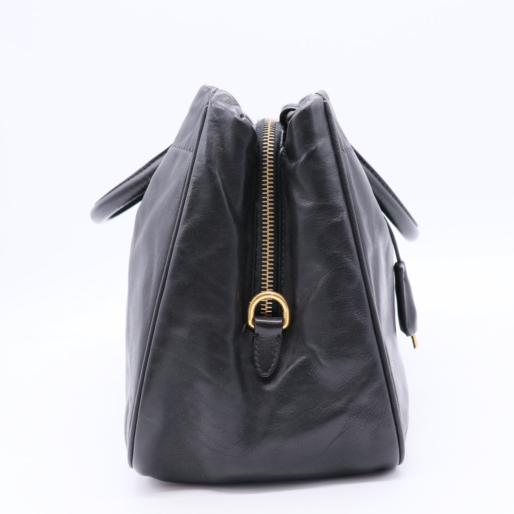Bow Leather Two-way Bag twins