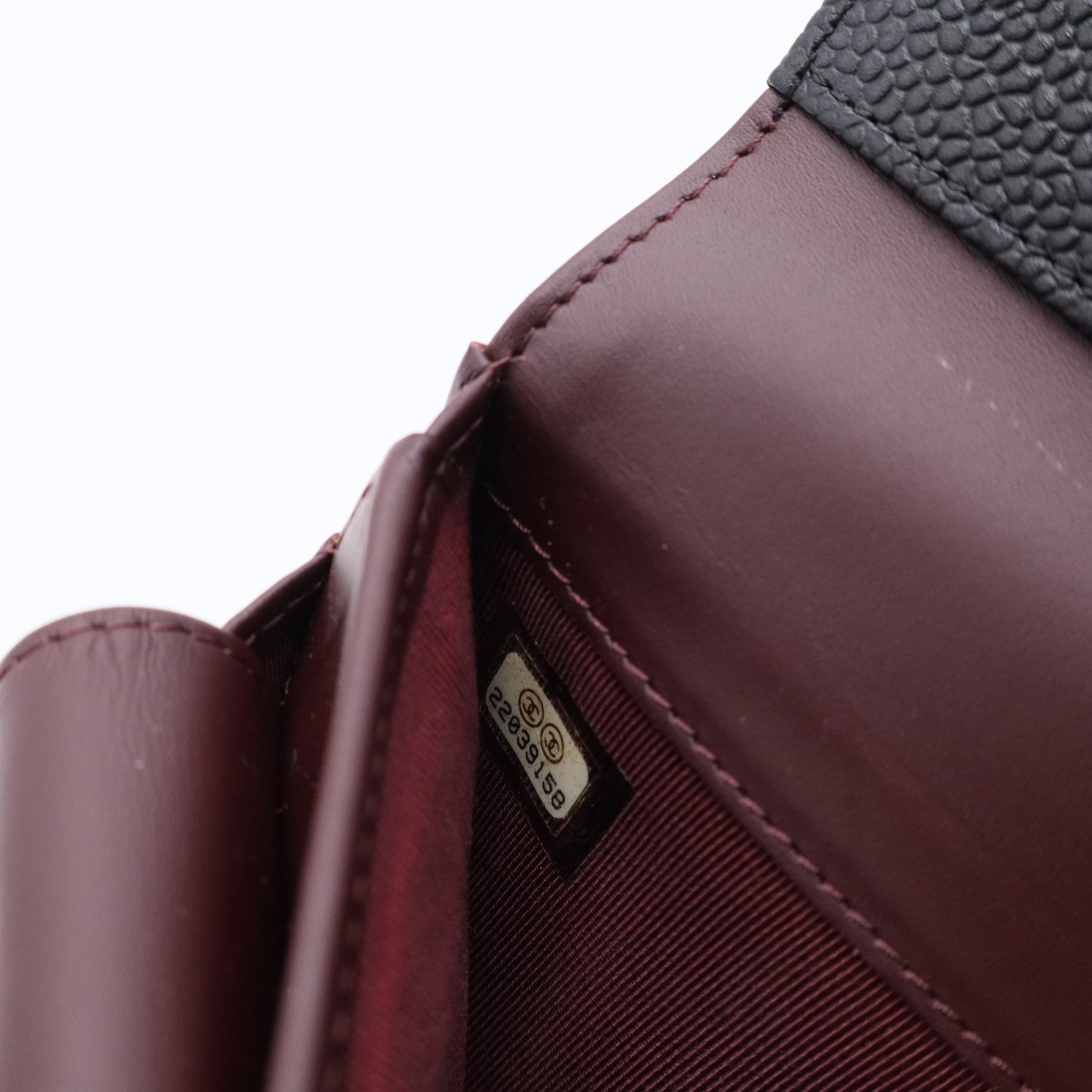 Chanel Black Quilted Caviar Leather Gold Hardware L-Gusset Flap Wallet Twins LDJ3298