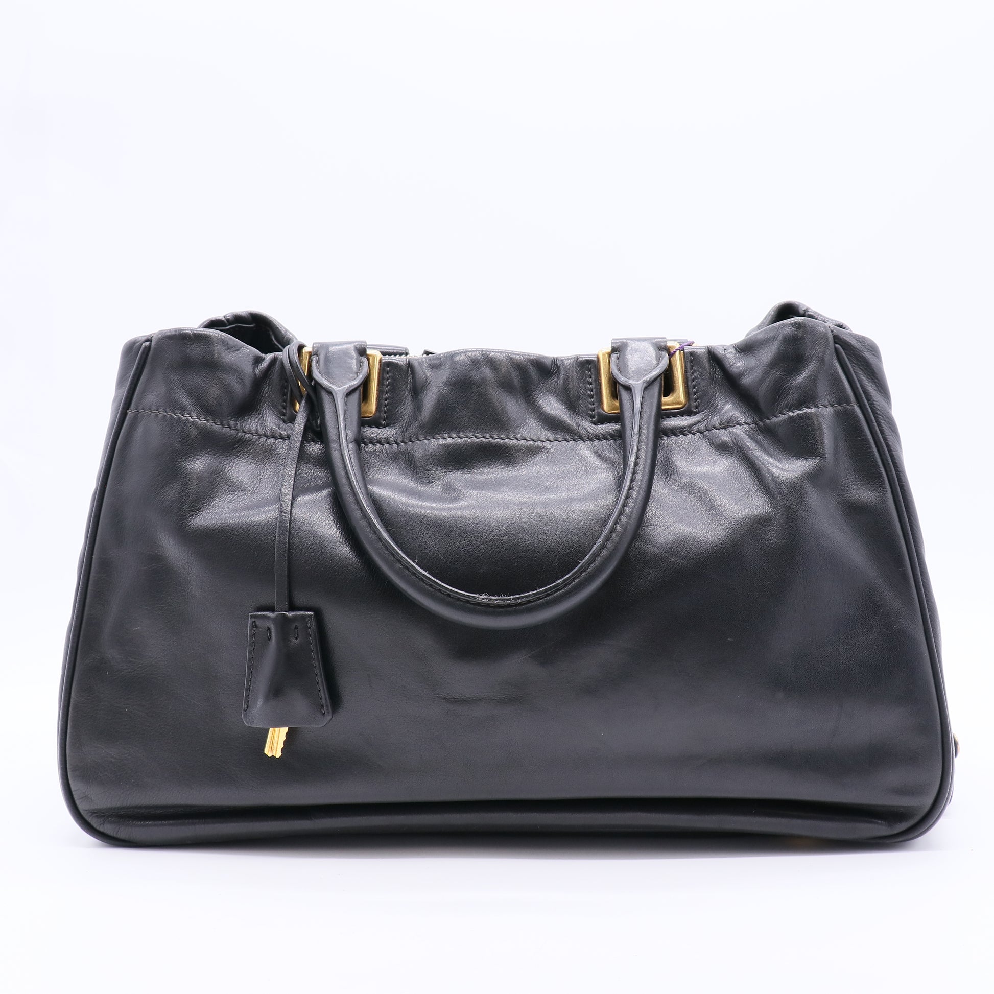 Bow Leather Two-way Bag twins