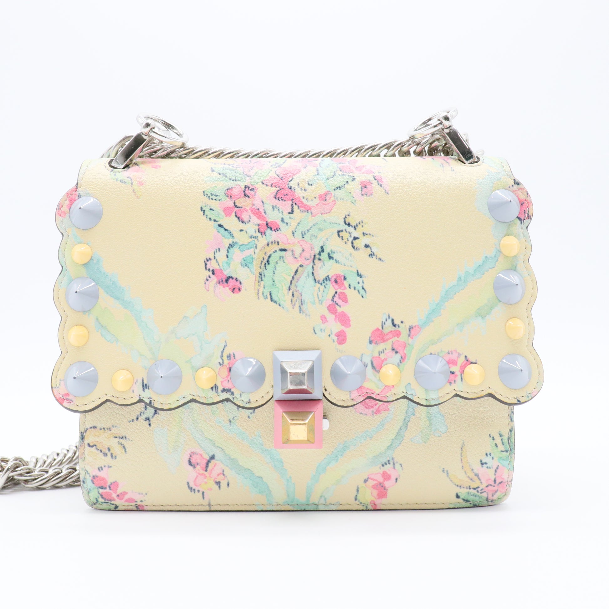 Kan I Bag Studded Printed Leather Small