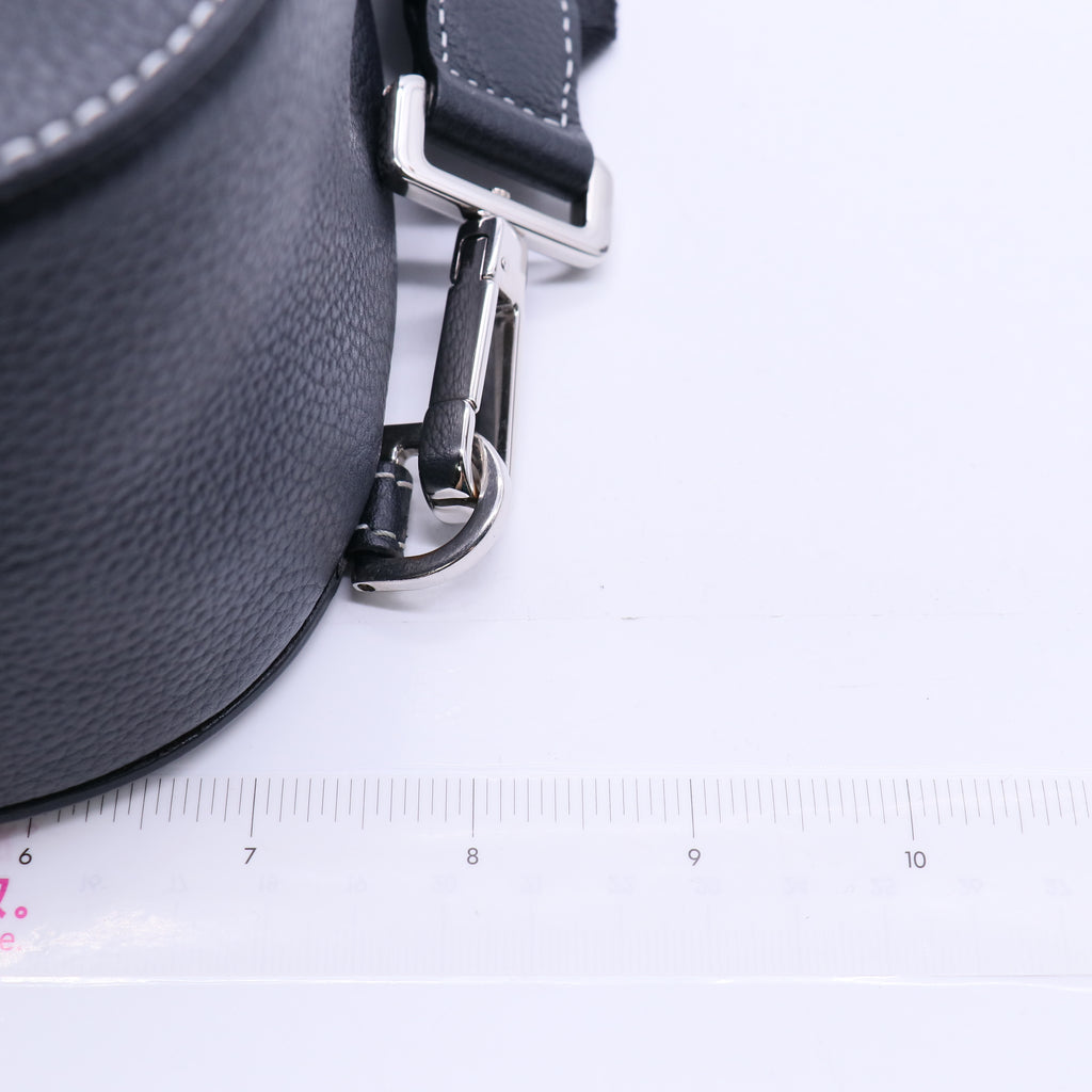 Christian Dior Grained Calfskin Mini Gallop Sling Bag Black Twins LDJ3862