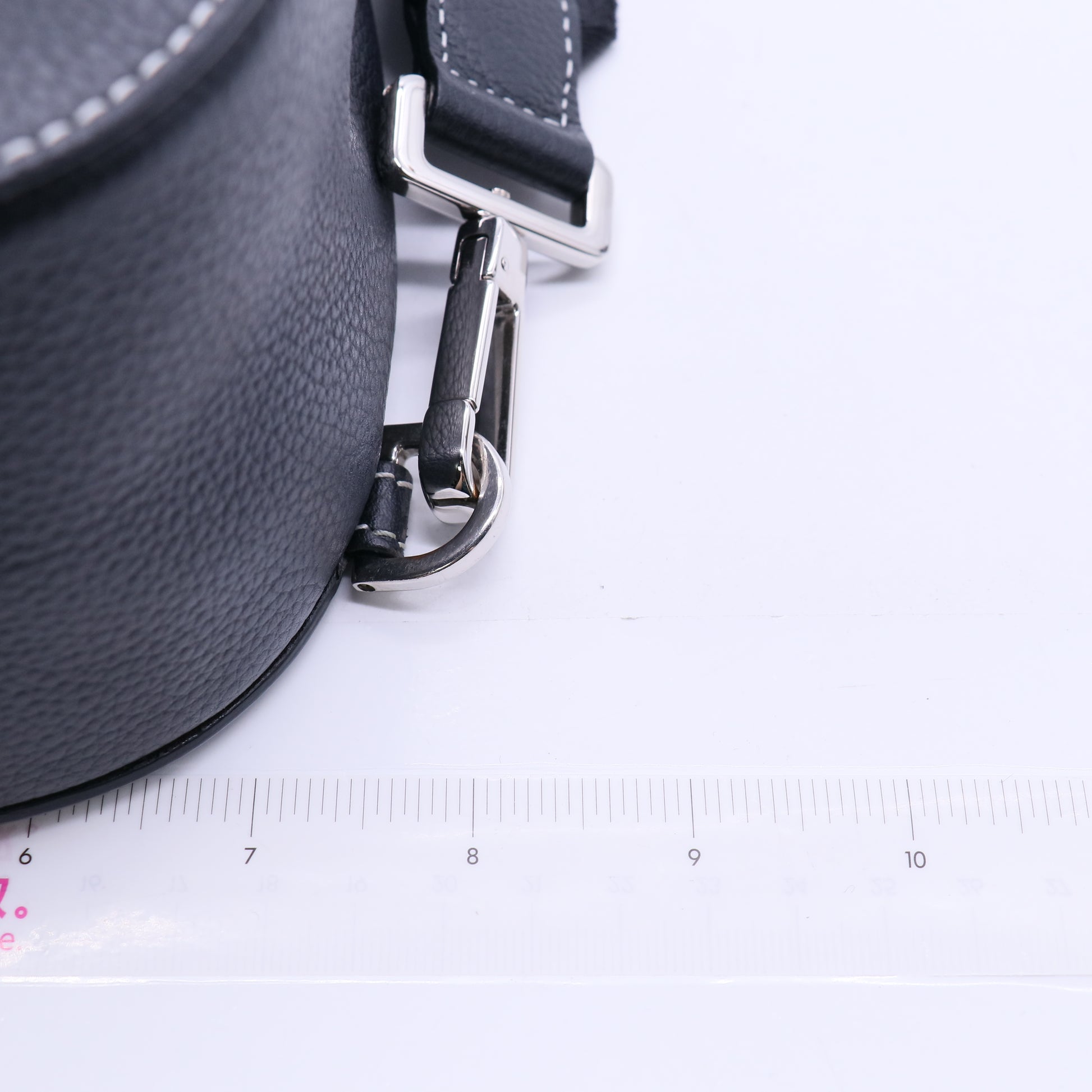 Christian Dior Grained Calfskin Mini Gallop Sling Bag Black Twins LDJ3862