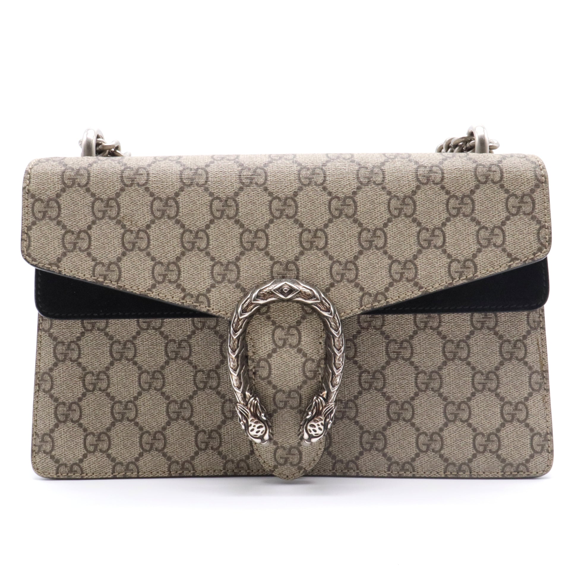 Dionysus Bag GG Coated Canvas and Leather Small Gisel