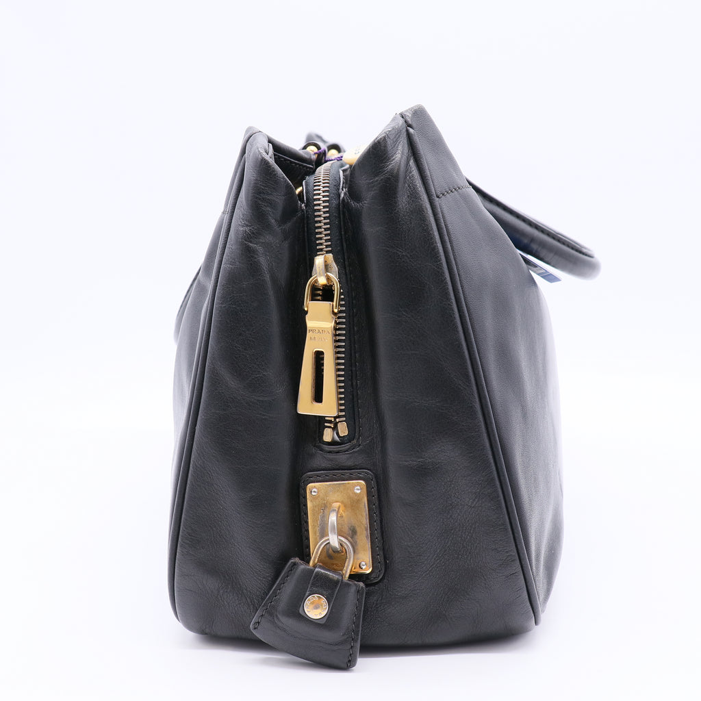 Bow Leather Two-way Bag twins