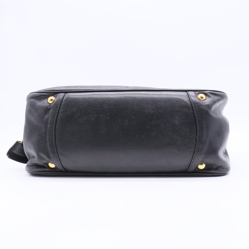 Bow Leather Two-way Bag twins
