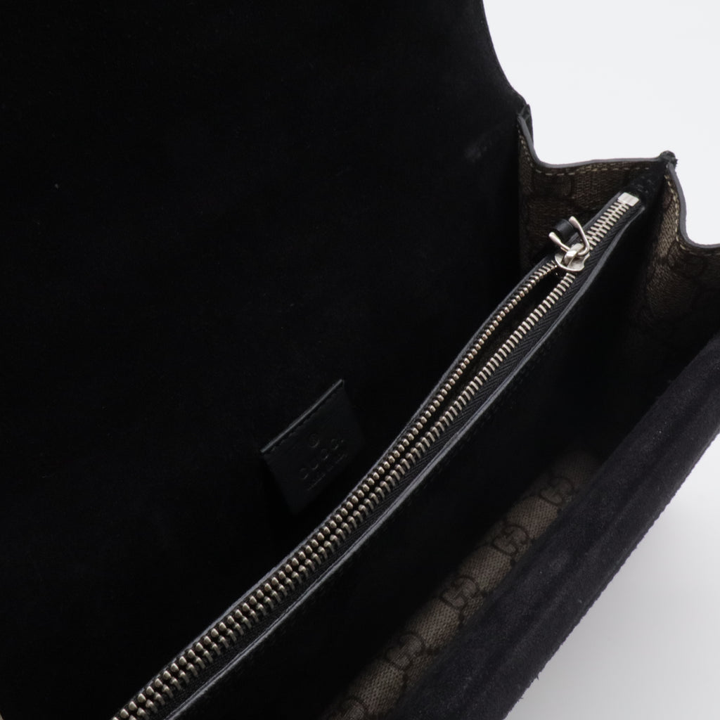 Dionysus Bag GG Coated Canvas and Leather Small Gisel