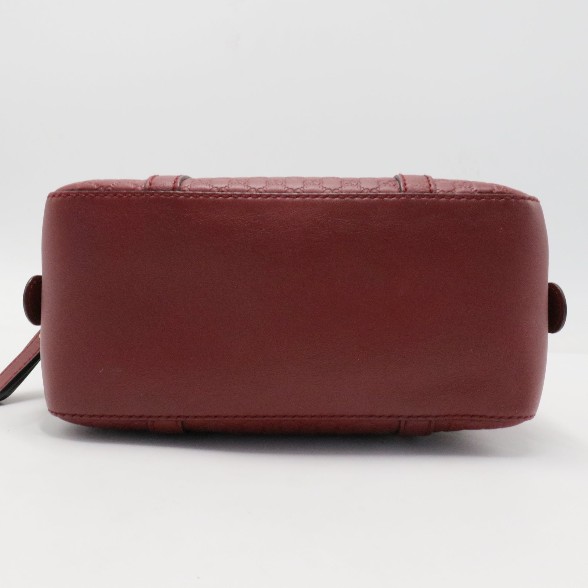 Gucci Red Microguccissima Leather Small Boston Bag