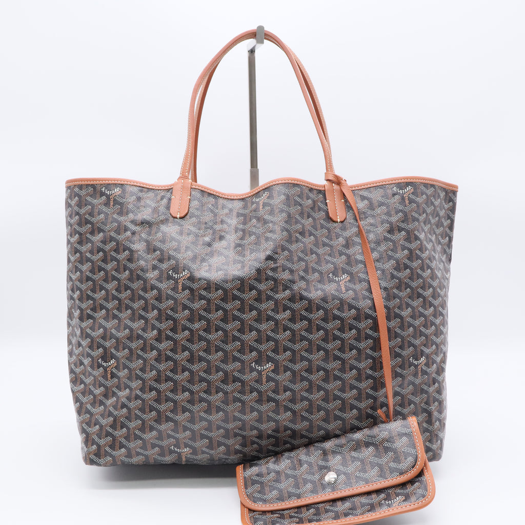Goyard Saint Louis Tote classic Black & Tan (Noir/Naturel) colorway Bags Twins LDJ3211