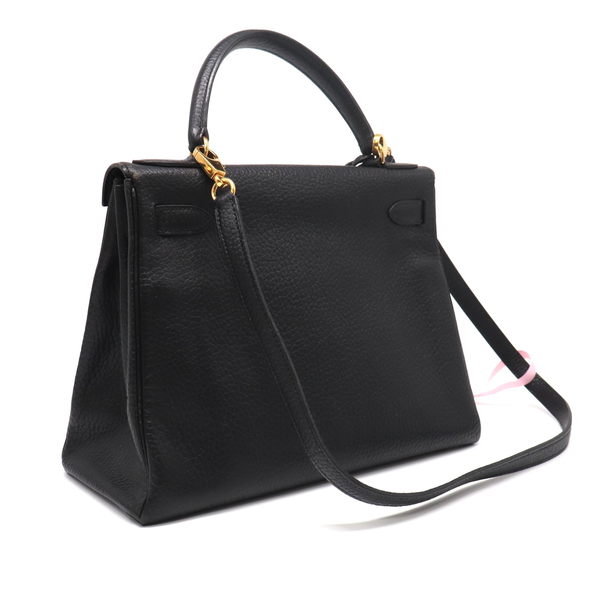 Hermes Togo Kelly Retourne 28 Black LDJ4783 twins