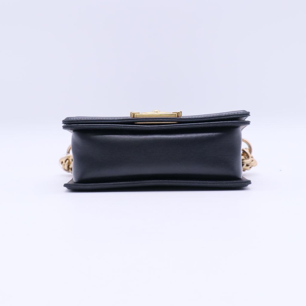 Chanel Lambskin Quilted Small Boy Flap Black Twins LDJ3857