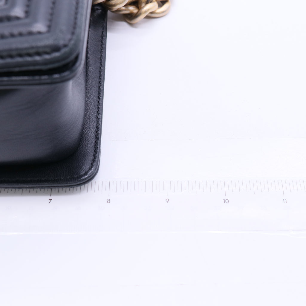 Chanel Lambskin Quilted Small Boy Flap Black Twins LDJ3857