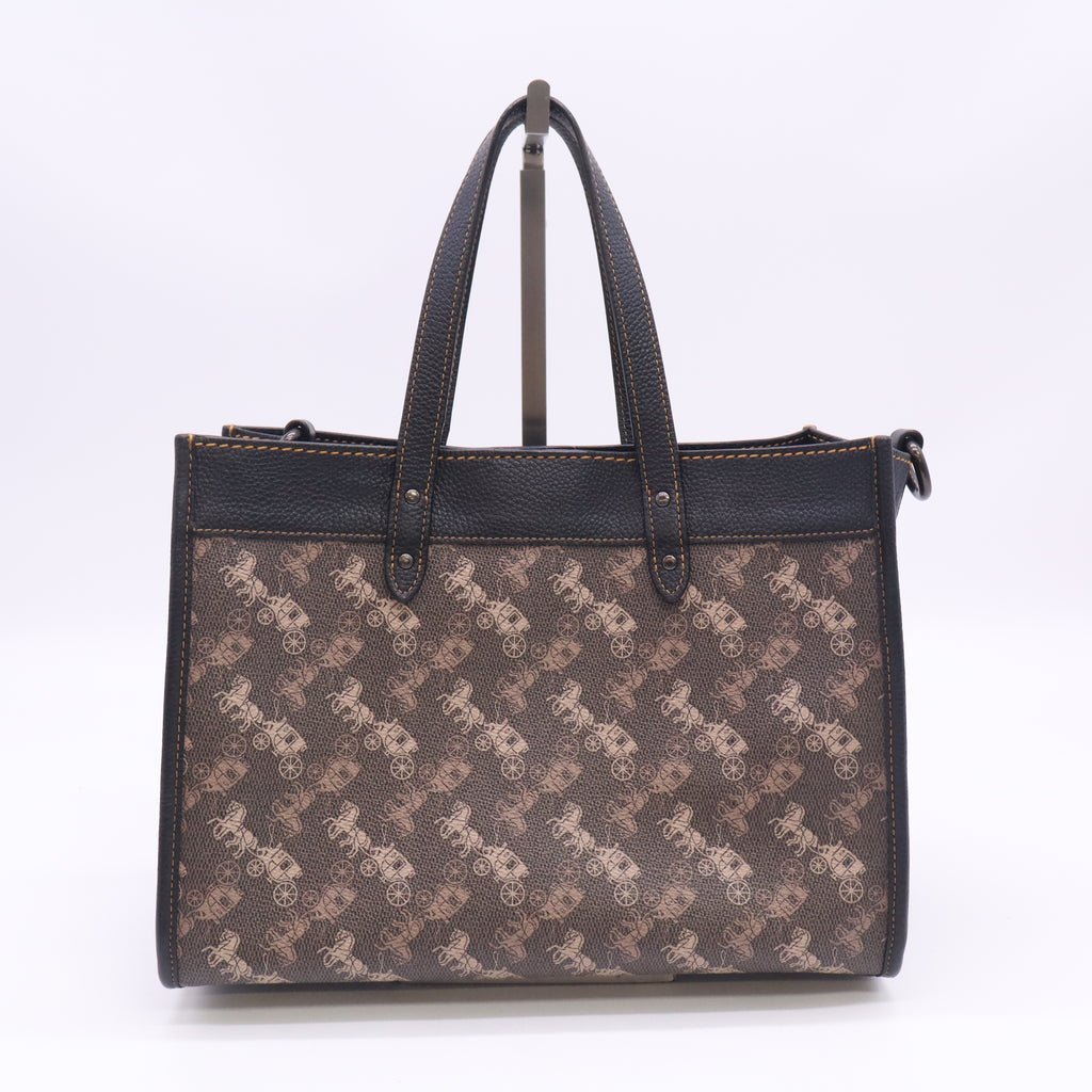 Coach Field Tote 30 with Horse and Carriage Print B24166