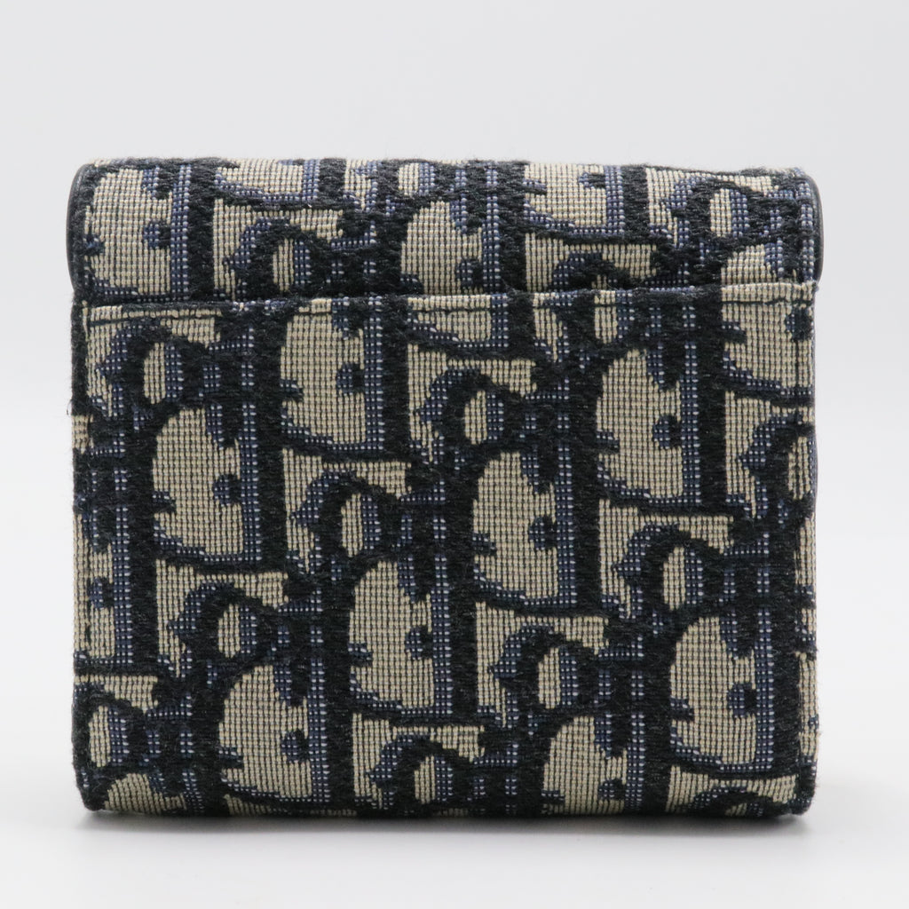 Saddle Flap Wallet Oblique Canvas Mini