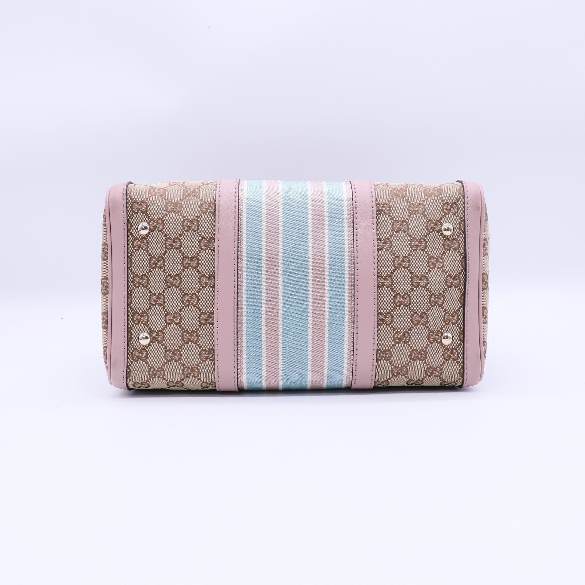 Gucci Vintage Web Boston Bag GG Canvas Medium Twins LDJ3870