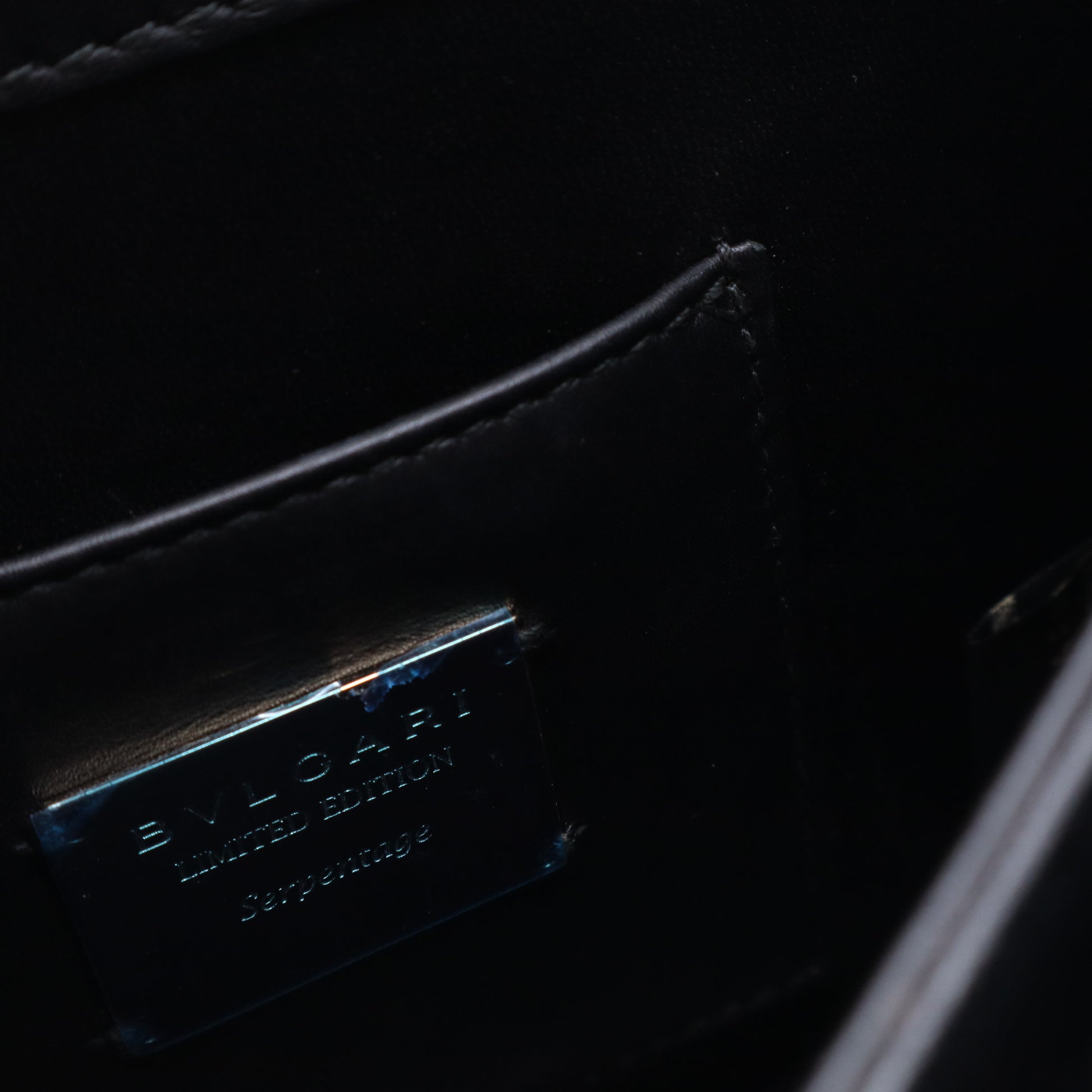 Serpenti Forever Top Handle Bag Leather Small Twins LDJ3816