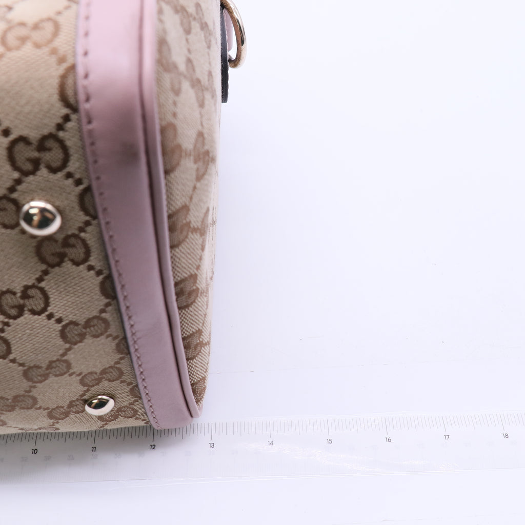 Gucci Vintage Web Boston Bag GG Canvas Medium Twins LDJ3870