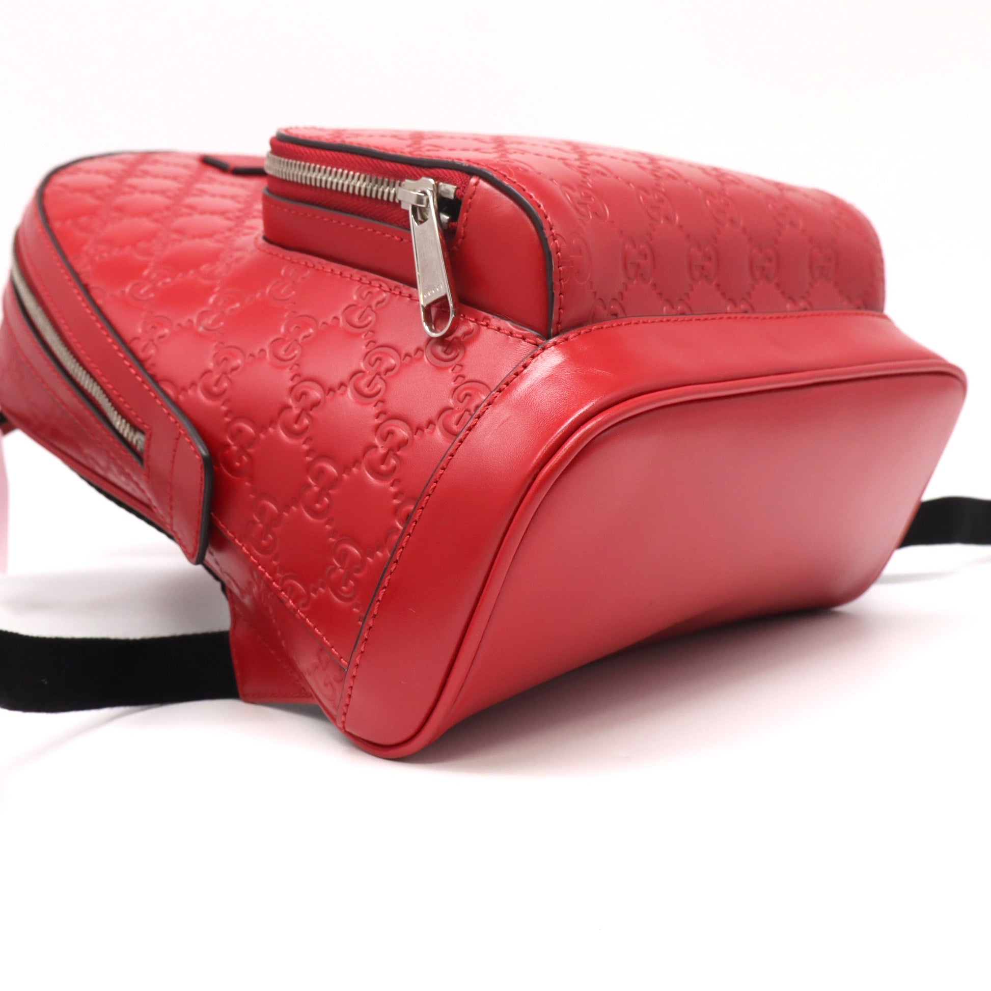 Gucci Red Guccissima Leather Signature Backpack Bag twins LDJ4780