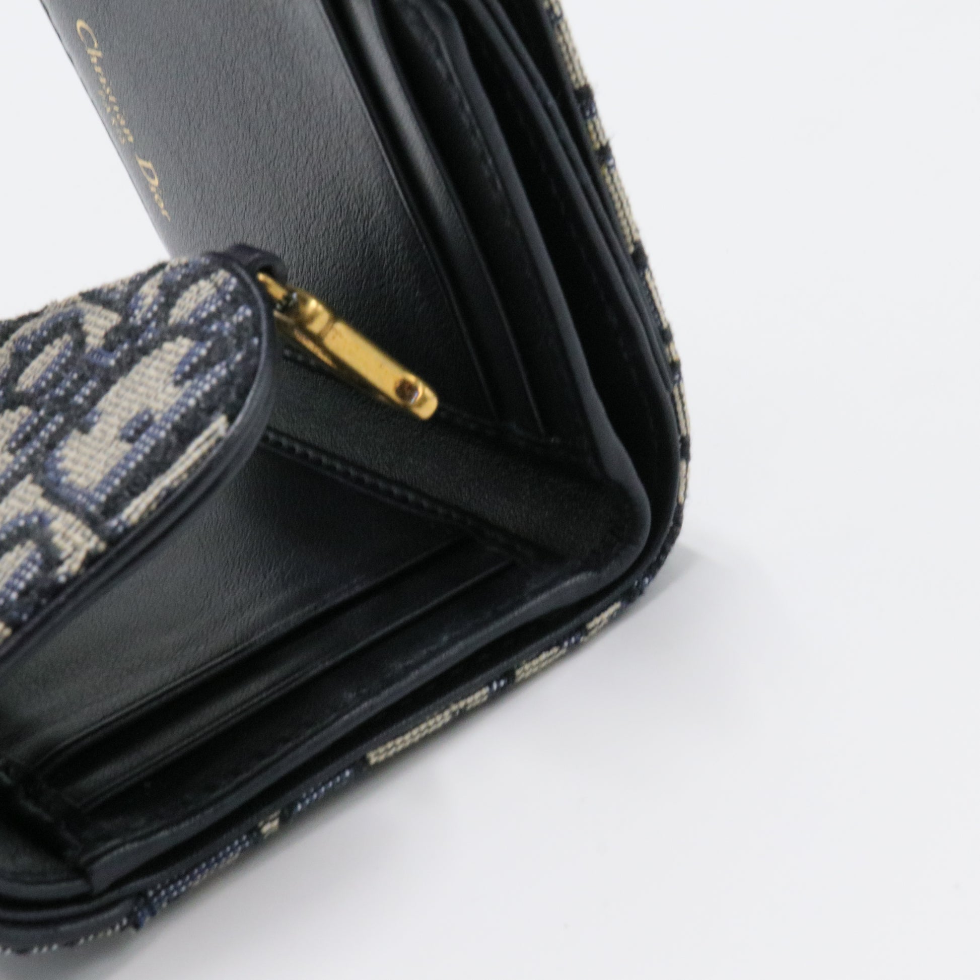 Saddle Flap Wallet Oblique Canvas Mini