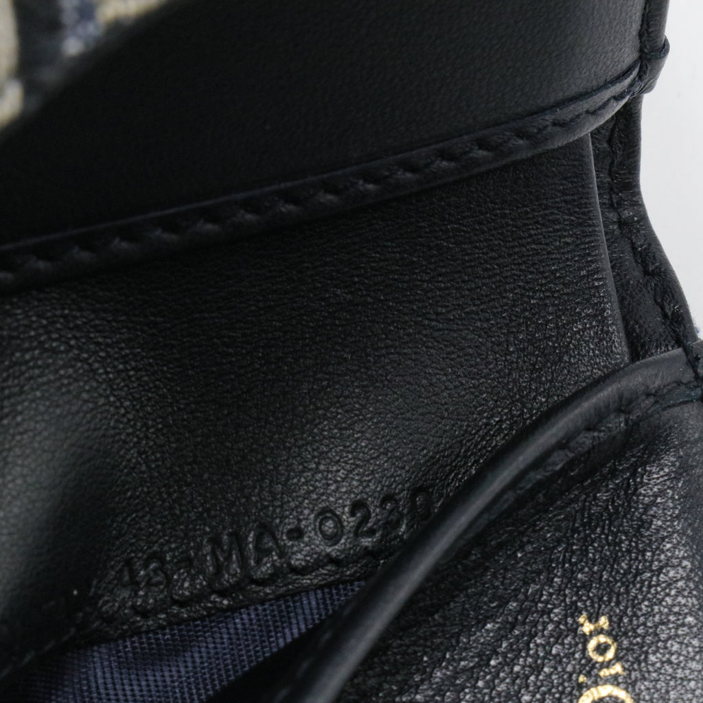 Saddle Flap Wallet Oblique Canvas Mini