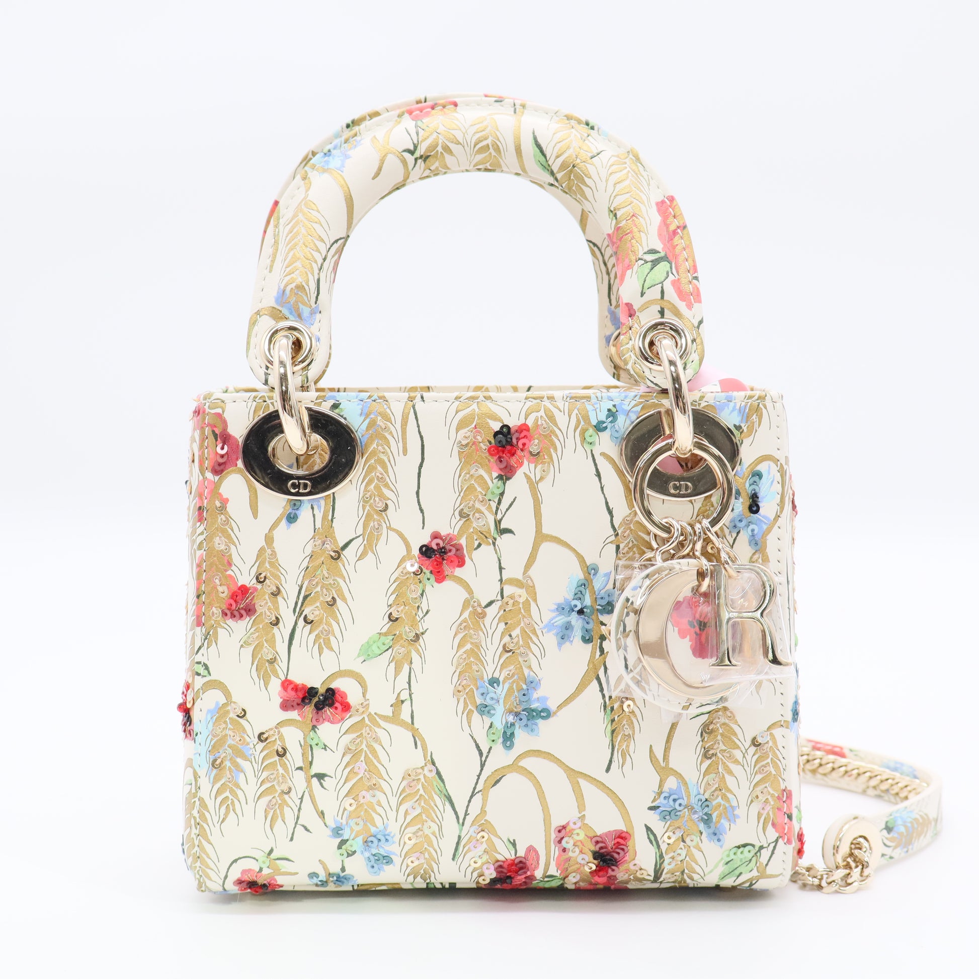 Mini Hibiscus Embroidered Lady Dior BagTwins LDJ3306