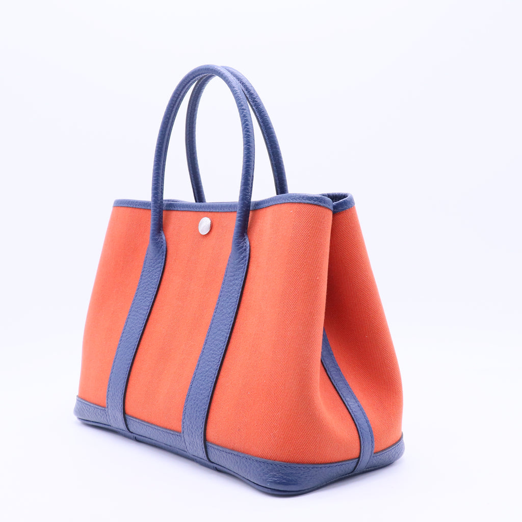 Hermès Garden Party Tote Toile and Leather 30 Twins LDJ2489