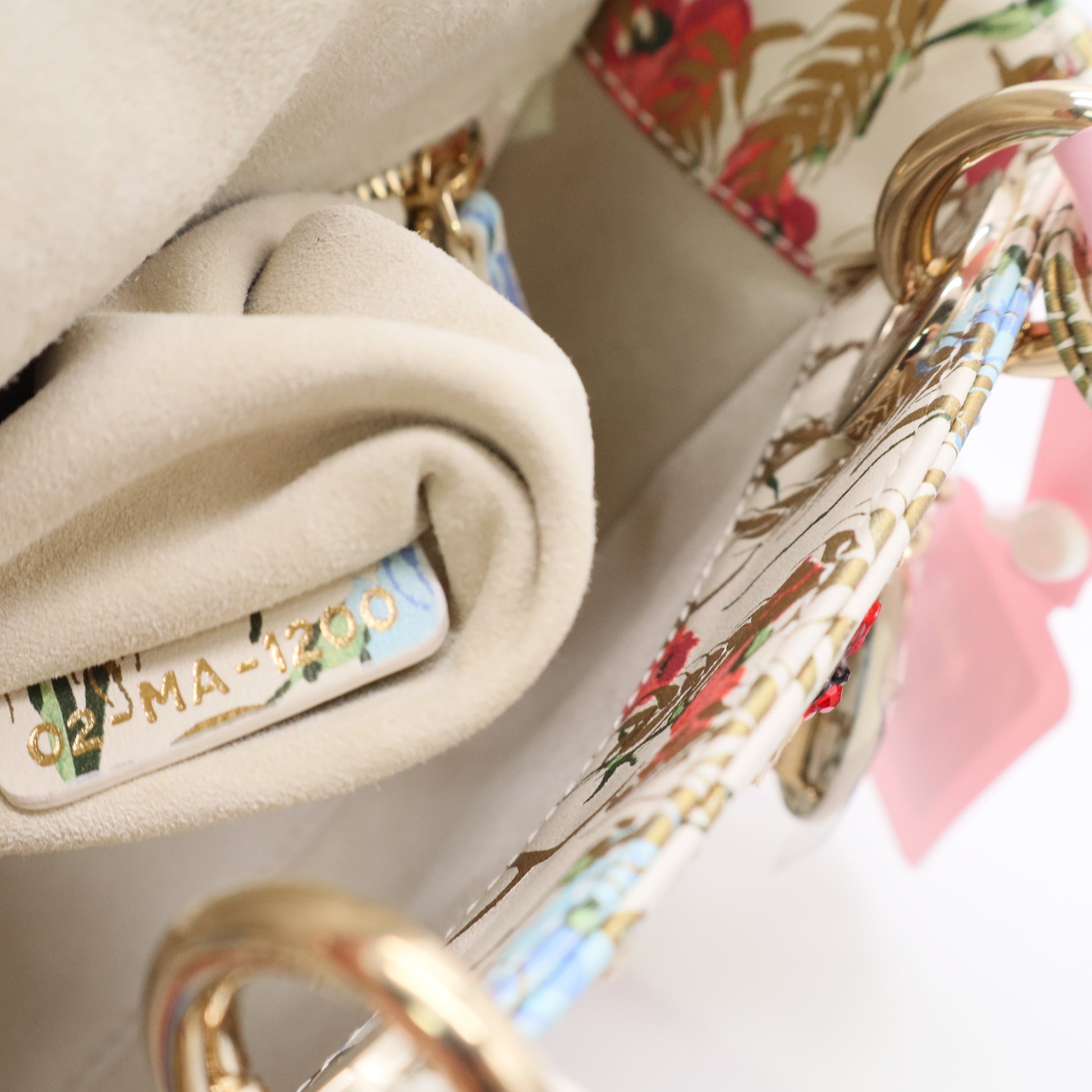 Mini Hibiscus Embroidered Lady Dior BagTwins LDJ3306