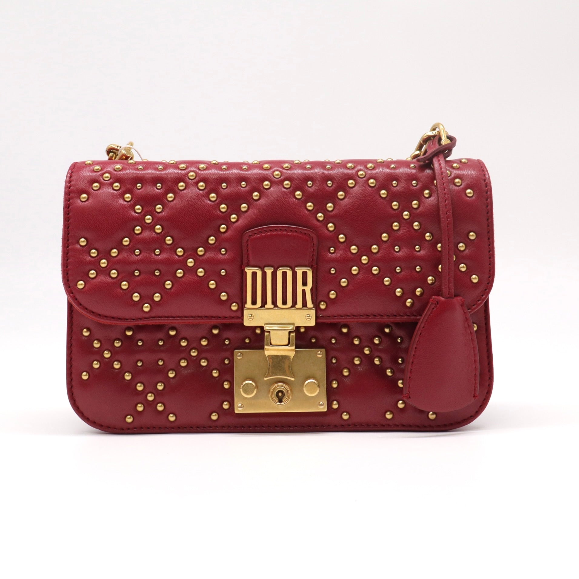 Lambskin Cannage Large Dioraddict Flap Red Twins LDJ4730