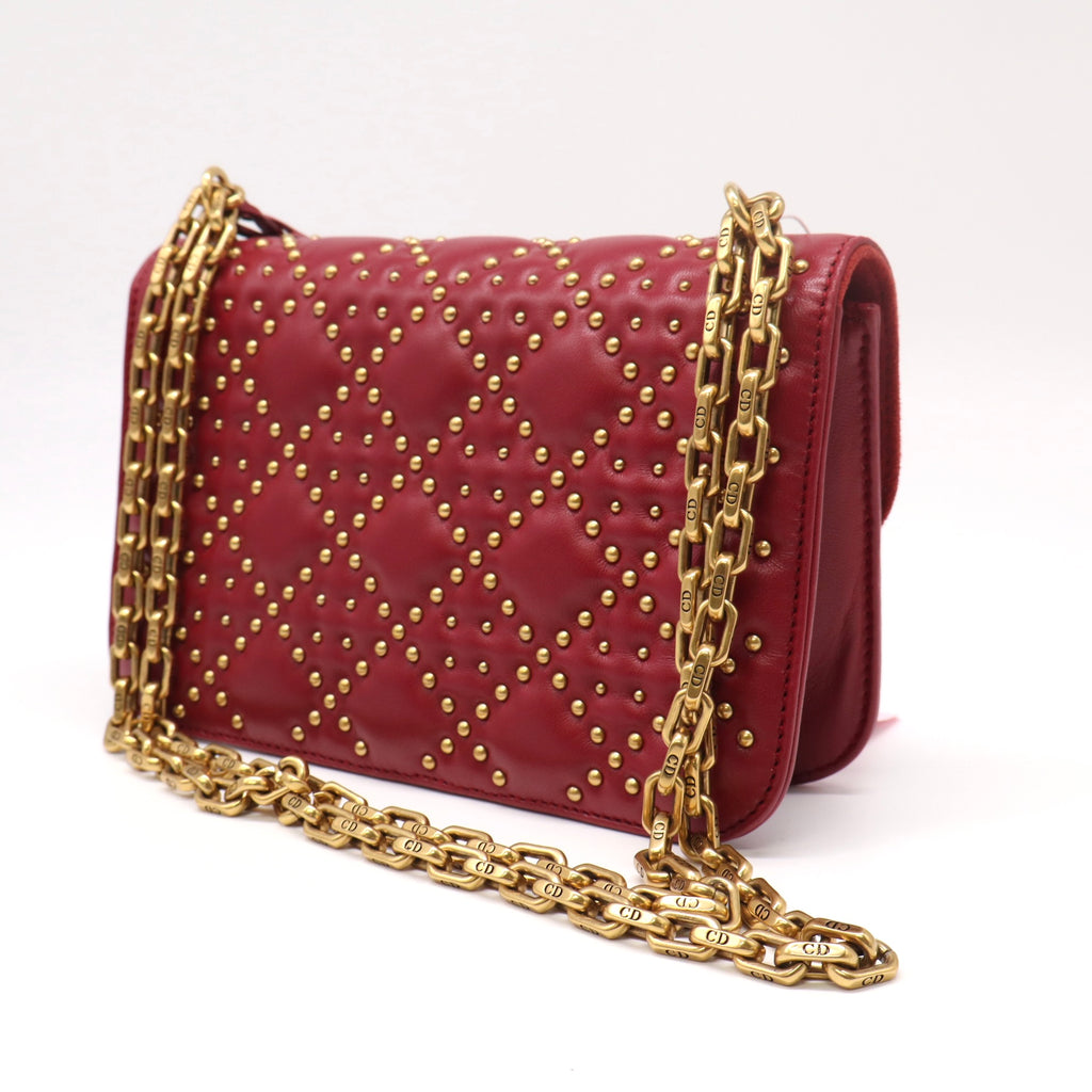 Lambskin Cannage Large Dioraddict Flap Red Twins LDJ4730