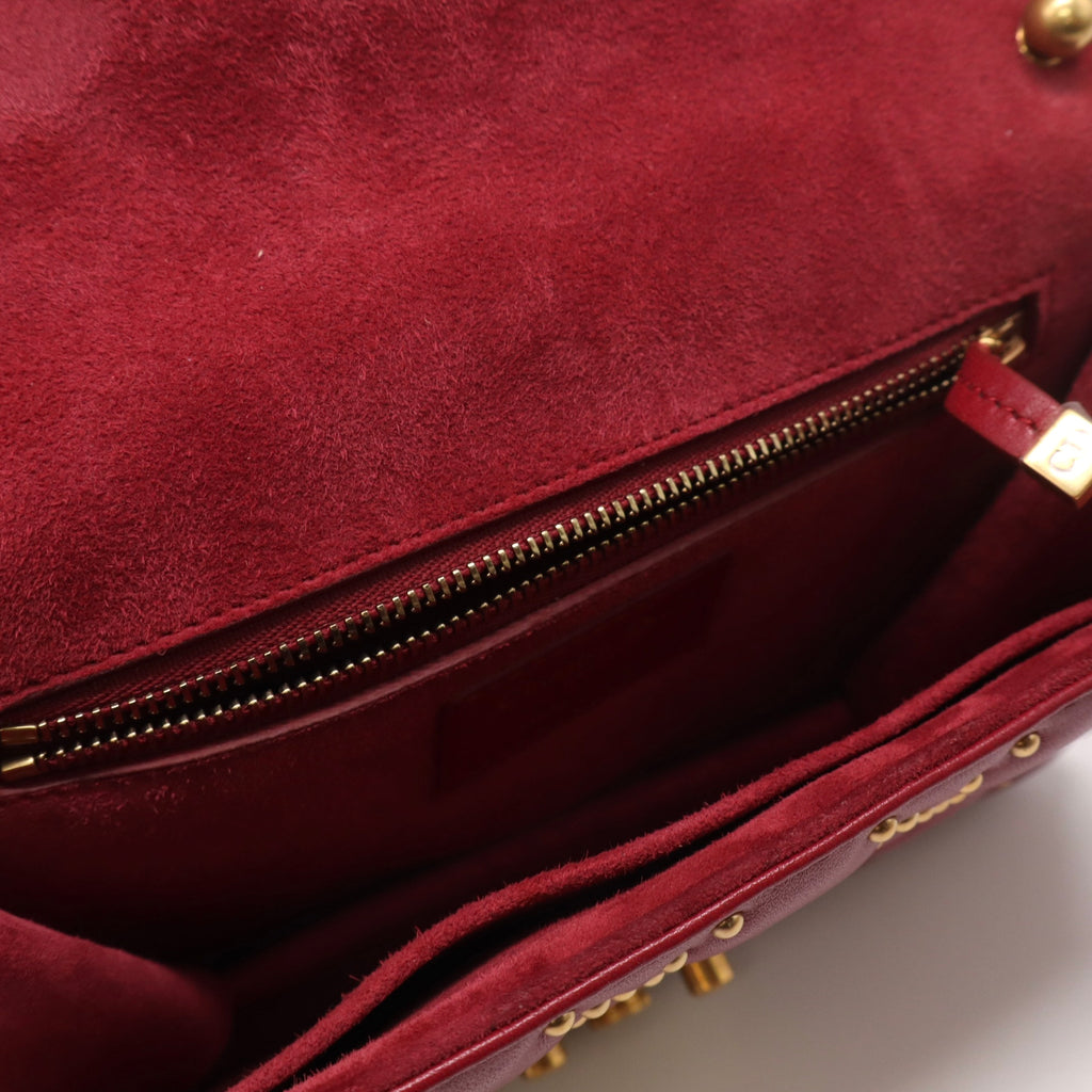 Lambskin Cannage Large Dioraddict Flap Red Twins LDJ4730