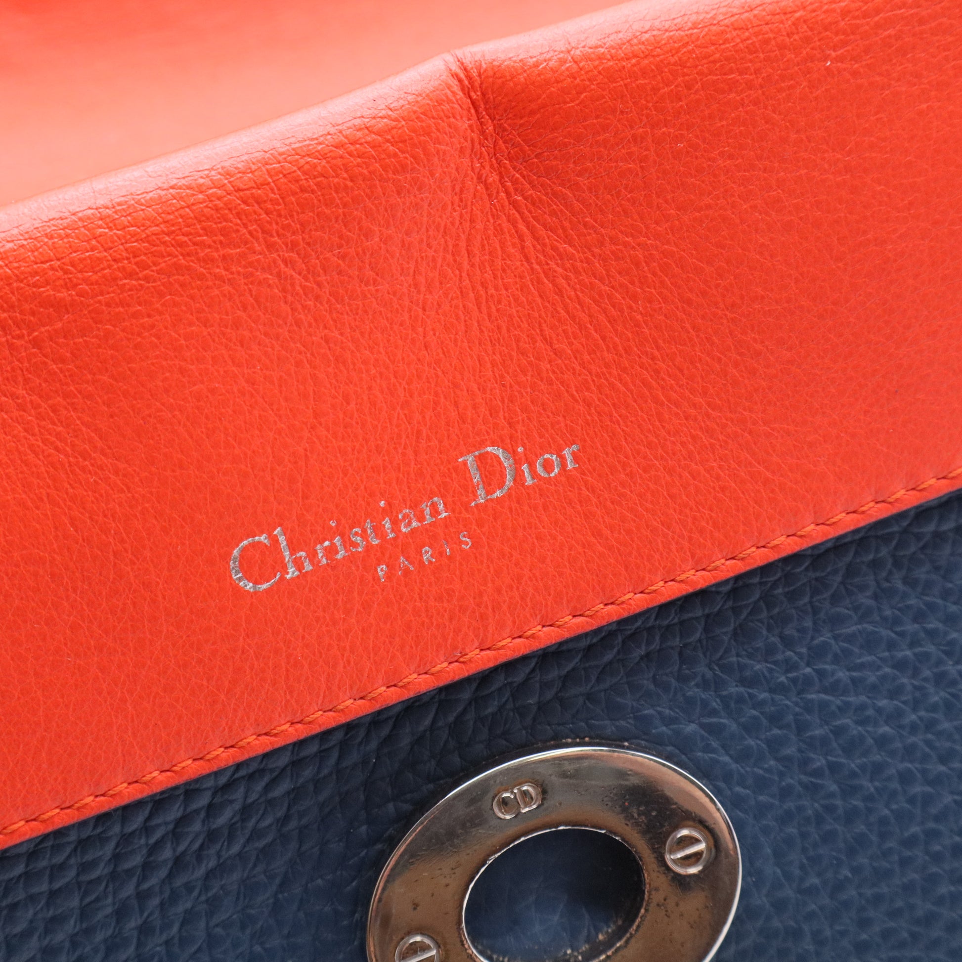 Be Dior Bag Pebbled Leather Small